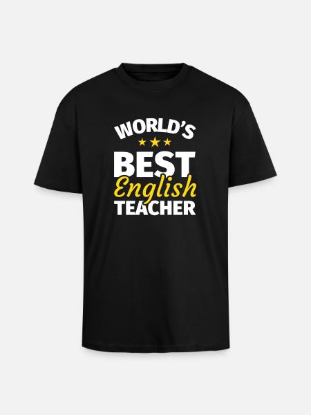 Englischlehrer Geschenk - Oversized Heavyweight Unisex T-Shirt - Schwarz