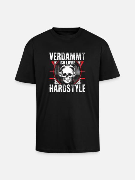 Hardstyle - Ich liebe es - Oversized Heavyweight Unisex T-Shirt - Schwarz