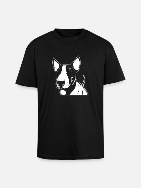 Bullterrier - Oversized Heavyweight Unisex T-Shirt - Schwarz