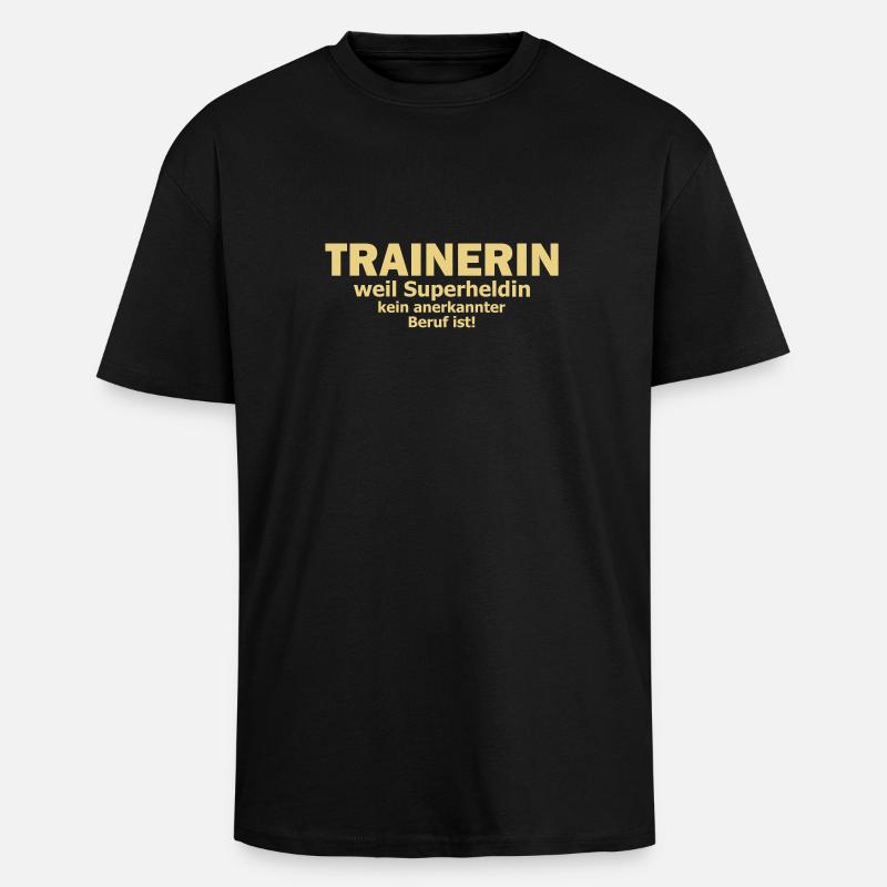 trainerin - Oversized Heavyweight Unisex T-Shirt - Schwarz