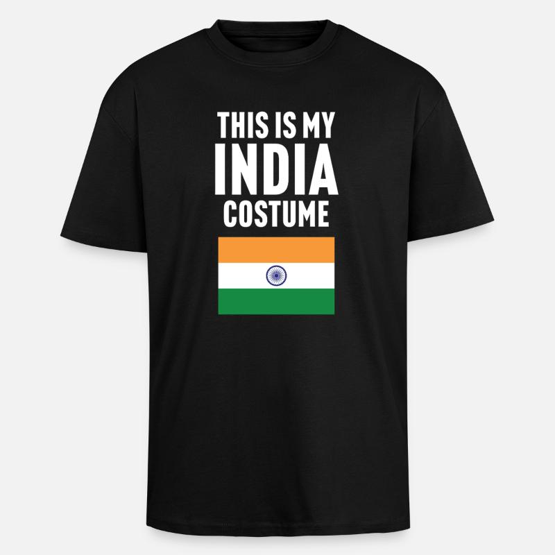 C’est mon costume d’Inde - T-shirt unisexe oversize épais - noir