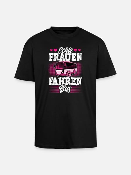 Busfahrerin - Oversized Heavyweight Unisex T-Shirt - Schwarz