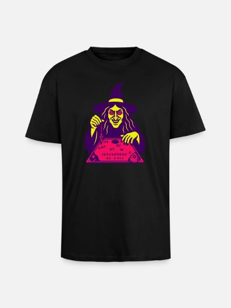 Hypno Witch - Unisex Oversized Heavyweight T-shirt - black
