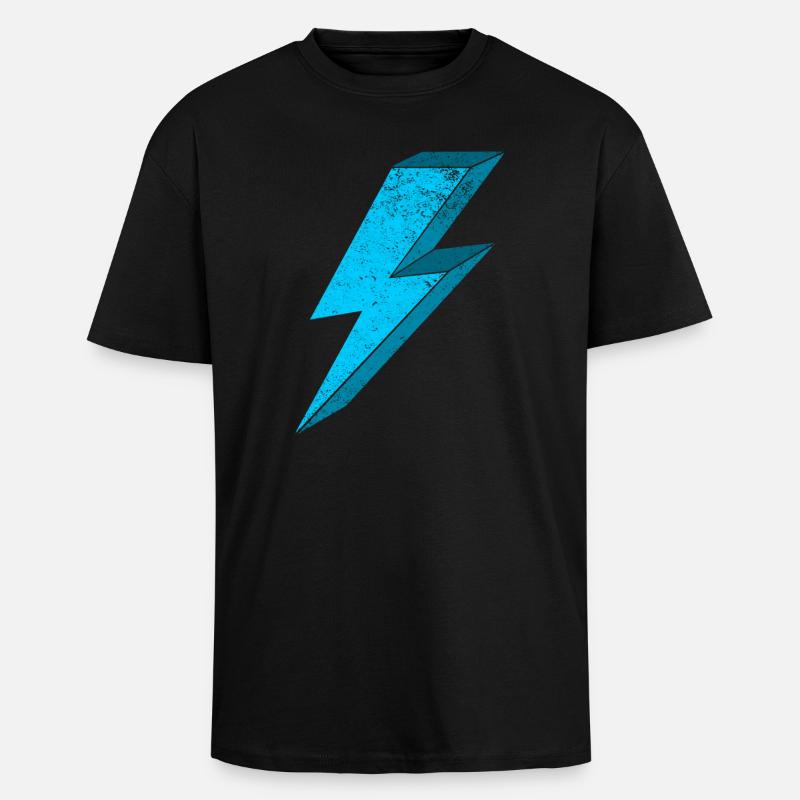 Conception d'éclairage électrique 3D - T-shirt unisexe oversize épais - noir