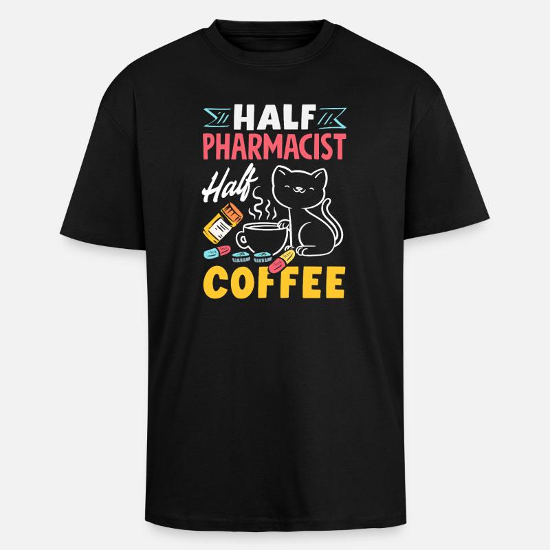 Pharmacist Pharmaceutical Technical - Unisex Oversized Heavyweight T-shirt - black