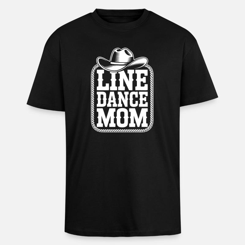Maman de danse occidentale - T-shirt unisexe oversize épais - noir