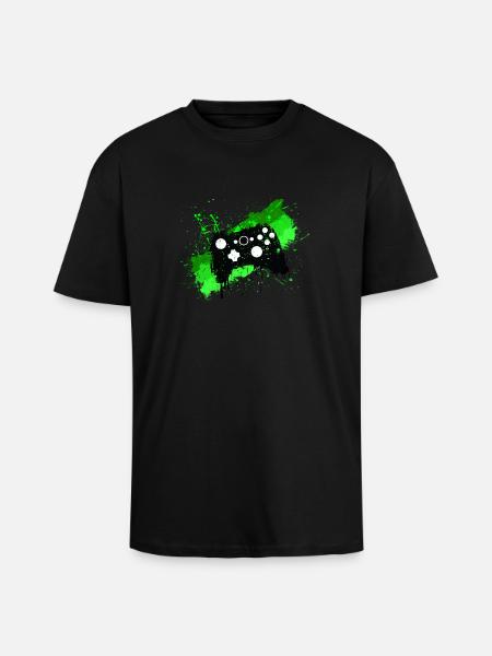Graffiti Box Gamer - Oversized Heavyweight Unisex T-Shirt - Schwarz