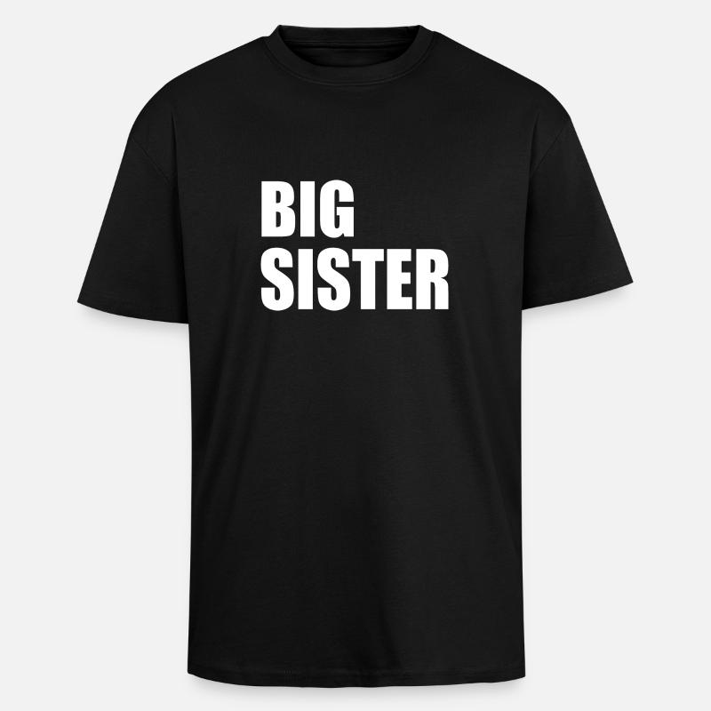 Big sister - Oversized Heavyweight Unisex T-Shirt - Schwarz