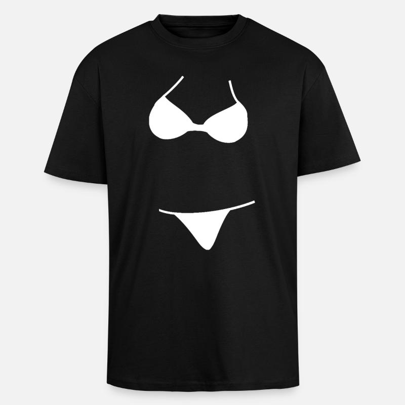 Bikini Logo - Oversized Heavyweight Unisex T-Shirt - Schwarz