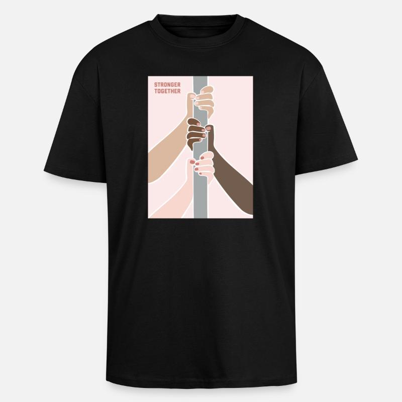 Plus forts ensemble Poledancers - T-shirt unisexe oversize épais - noir