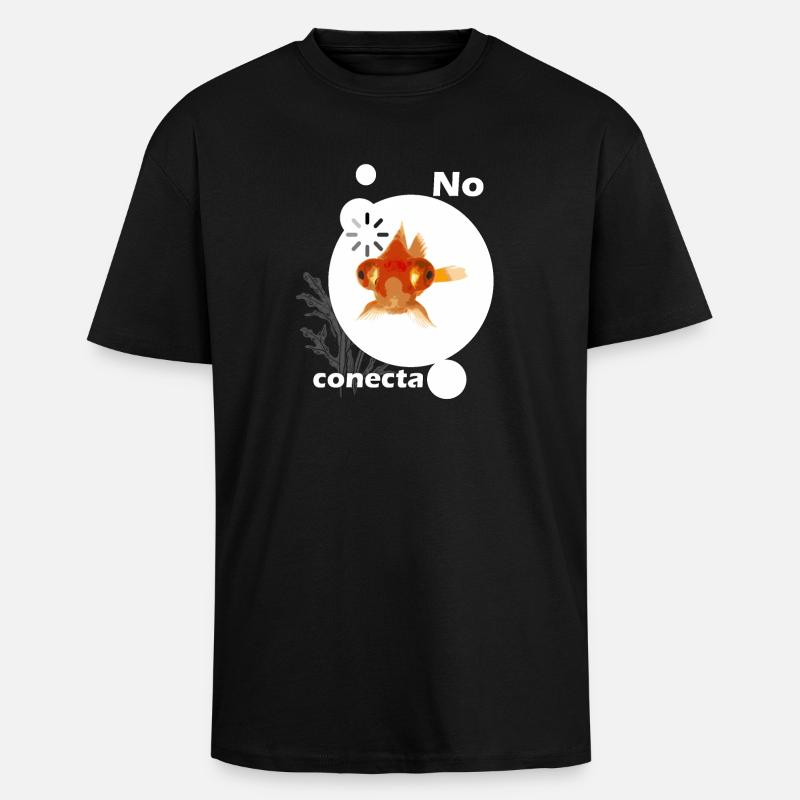 Goldfisch lustig 2 - Oversized Heavyweight Unisex T-Shirt - Schwarz