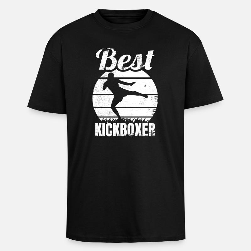 Bester Kickboxer - Oversized Heavyweight Unisex T-Shirt - Schwarz