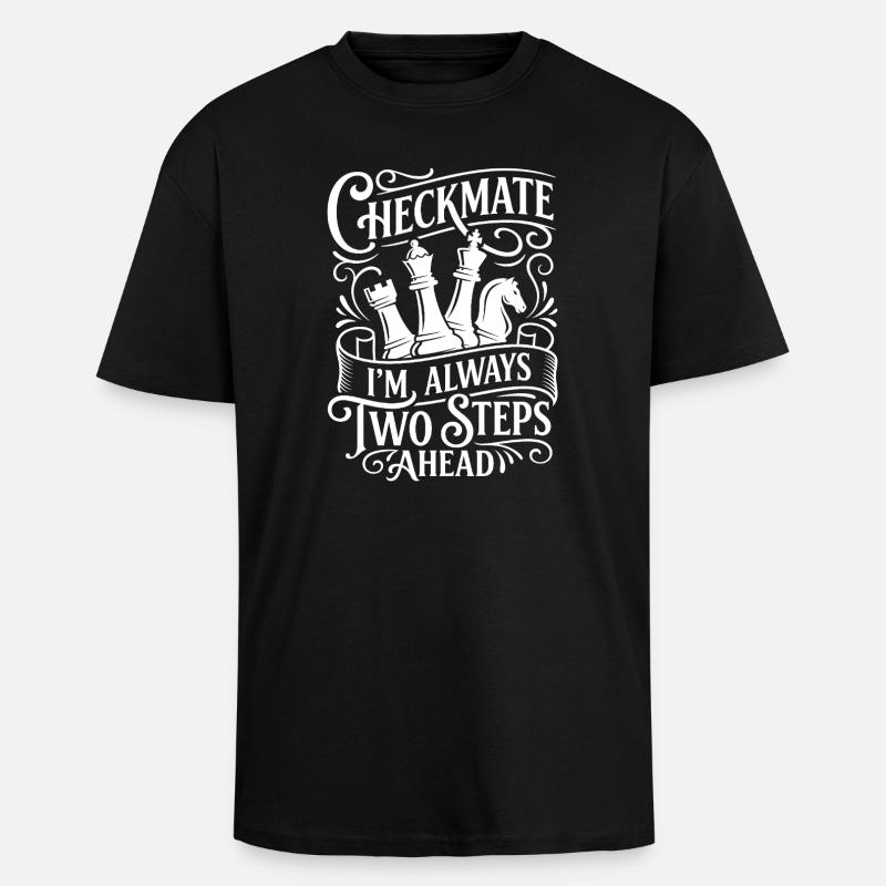 Checkmate – Always Ahead - Oversized Heavyweight Unisex T-Shirt - Schwarz