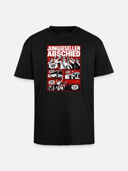 Junggesellenabschied Party Legenden - Oversized Heavyweight Unisex T-Shirt - Schwarz