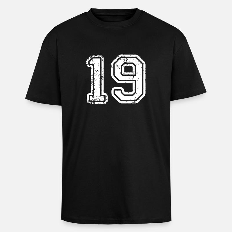 19 - Unisex Oversized Heavyweight T-shirt - black