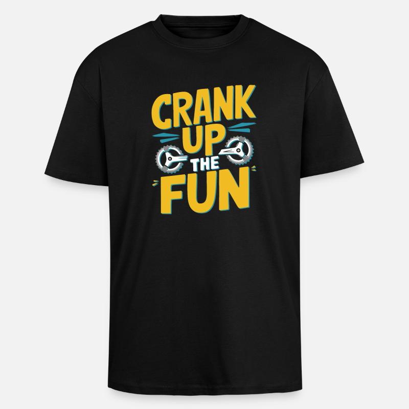Drehen Sie den Spaß auf - Oversized Heavyweight Unisex T-Shirt - Schwarz