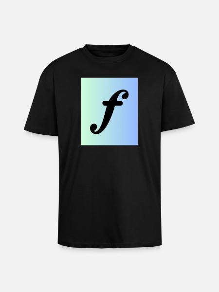 Forte - Sign on Background Music - Unisex Oversized Heavyweight T-shirt - black