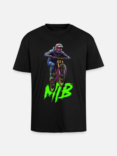 Vélo VTT - T-shirt unisexe oversize épais - noir