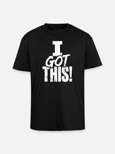 J’ai cette citation audacieuse de confiance - T-shirt unisexe oversize épais - noir