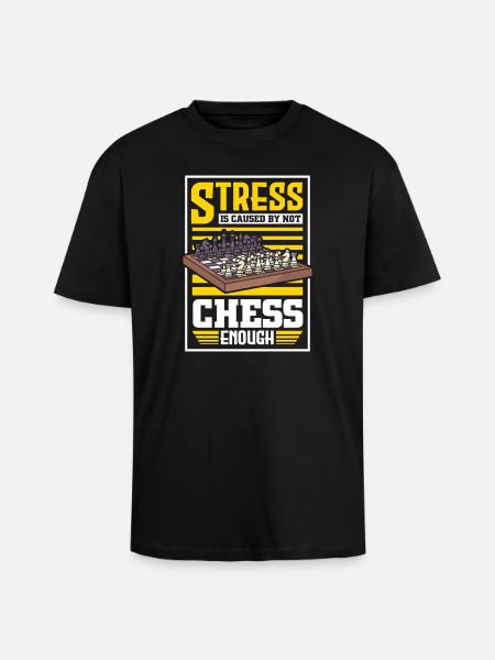 Chess Chess Player Chessboard - Unisex Oversized Heavyweight T-shirt - black