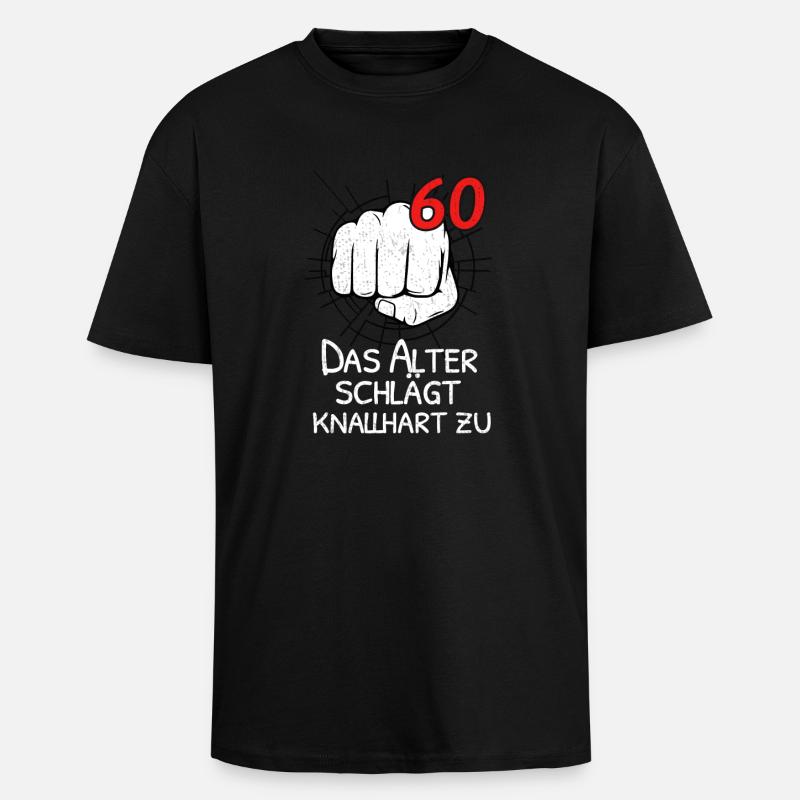 60 ANS PROPOSE TOUGH! - T-shirt unisexe oversize épais - noir