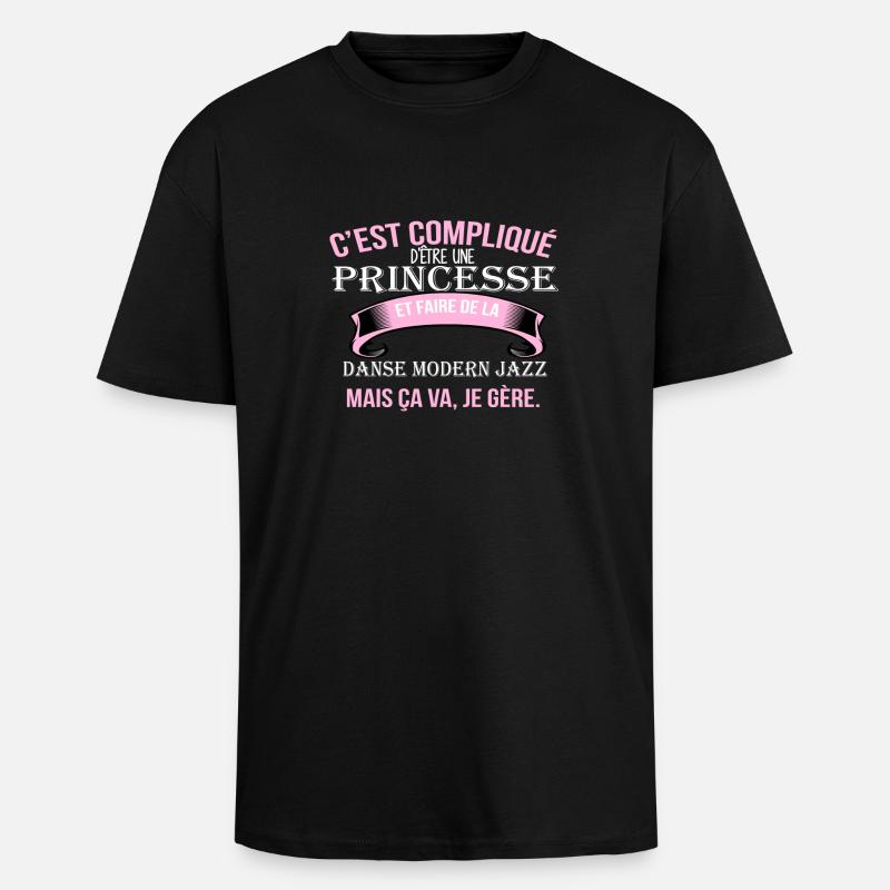 Danse modern jazz - T-shirt unisexe oversize épais - noir
