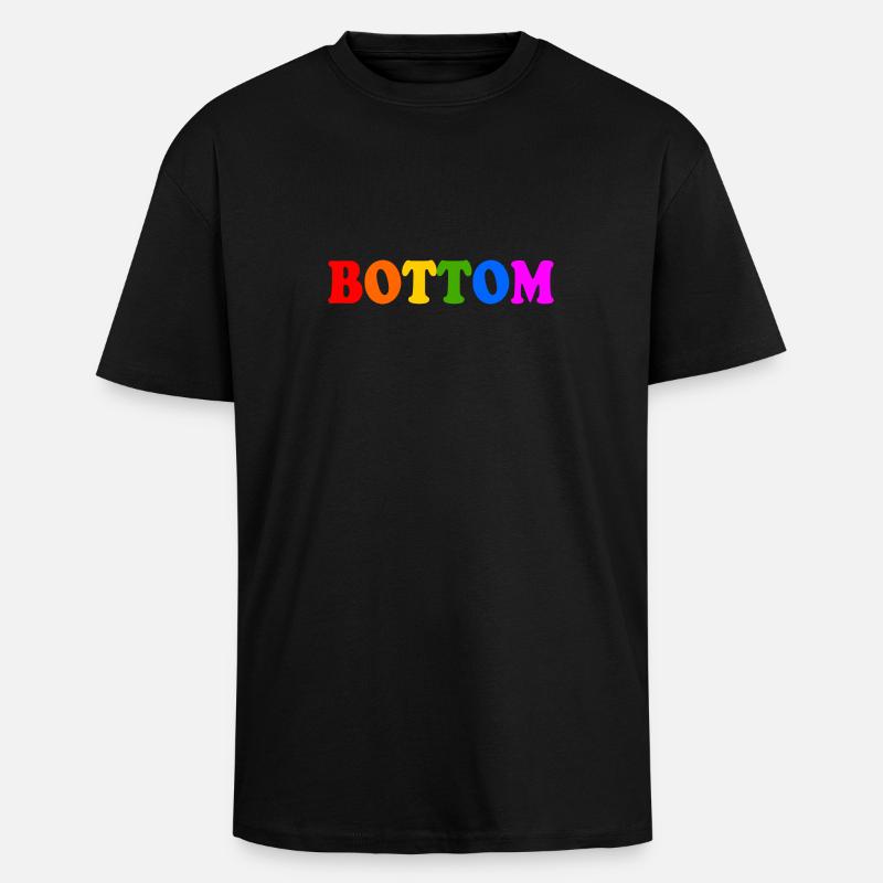 Bottom - Oversized Heavyweight Unisex T-Shirt - Schwarz