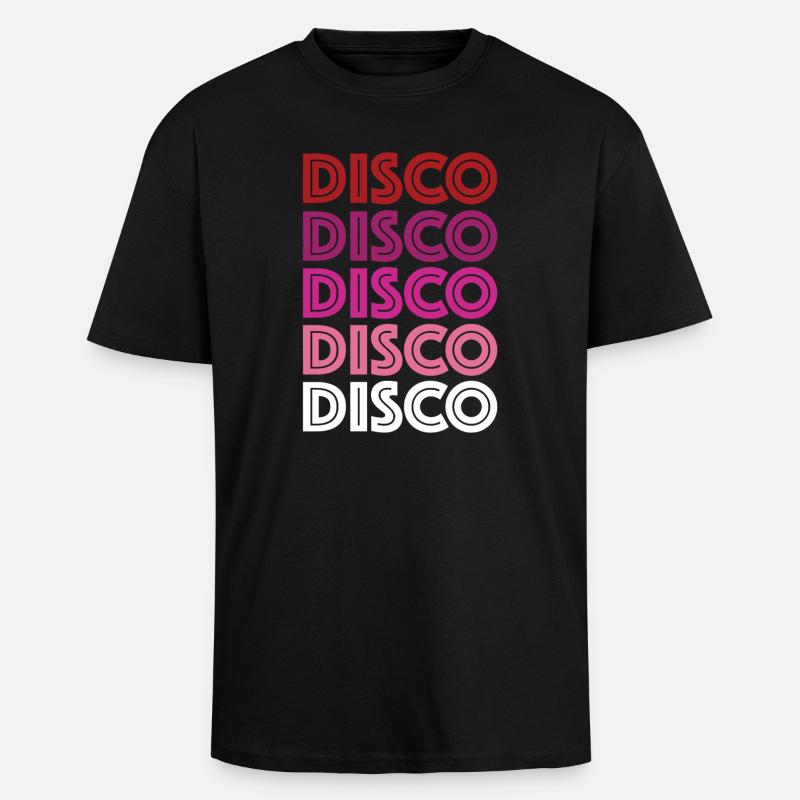 Disco Disco Disco - T-shirt unisexe oversize épais - noir