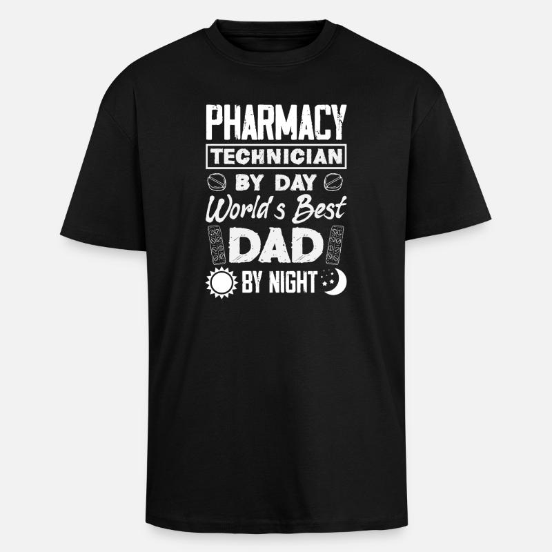 Pharmacist Pharmaceutical Technical - Unisex Oversized Heavyweight T-shirt - black