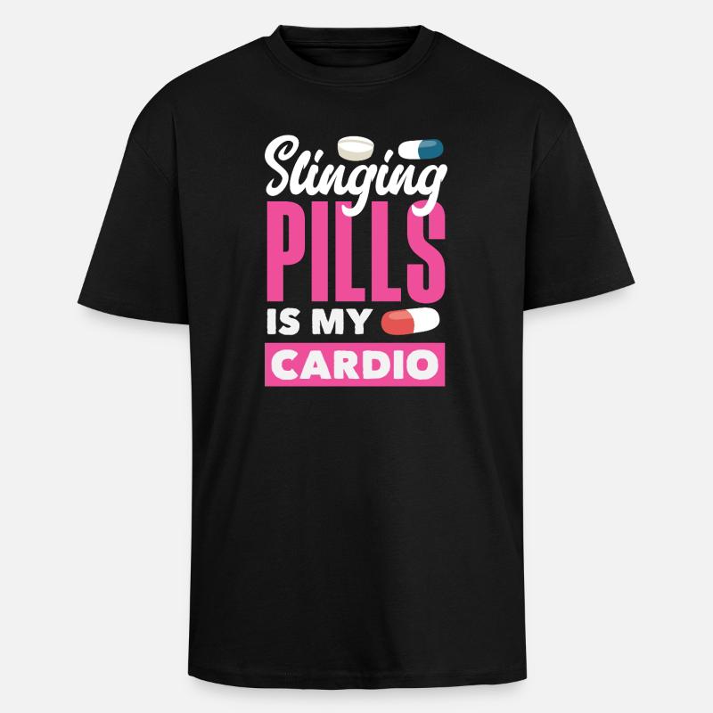 Apotheker Pharmazeutisch-technischer - Oversized Heavyweight Unisex T-Shirt - Schwarz