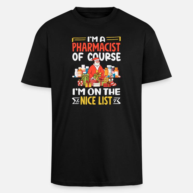 Pharmacist Pharmaceutical Technical - Unisex Oversized Heavyweight T-shirt - black