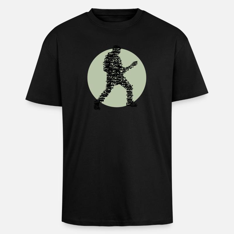 guitar_player_notes_09201602 - Oversized Heavyweight Unisex T-Shirt - Schwarz