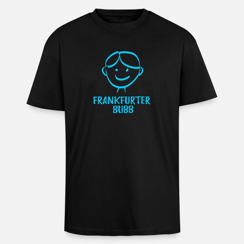 Frankfurter Bubb - Oversized Heavyweight Unisex T-Shirt - Schwarz