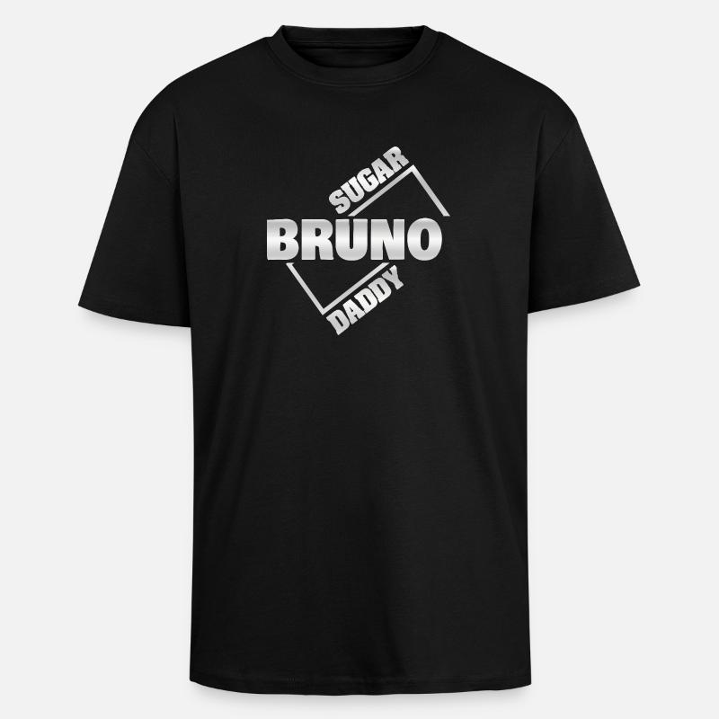 Bruno en sugar daddy - T-shirt unisexe oversize épais - noir