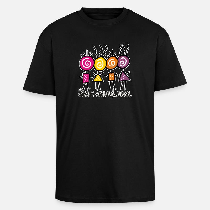 bffs - T-shirt unisexe oversize épais - noir