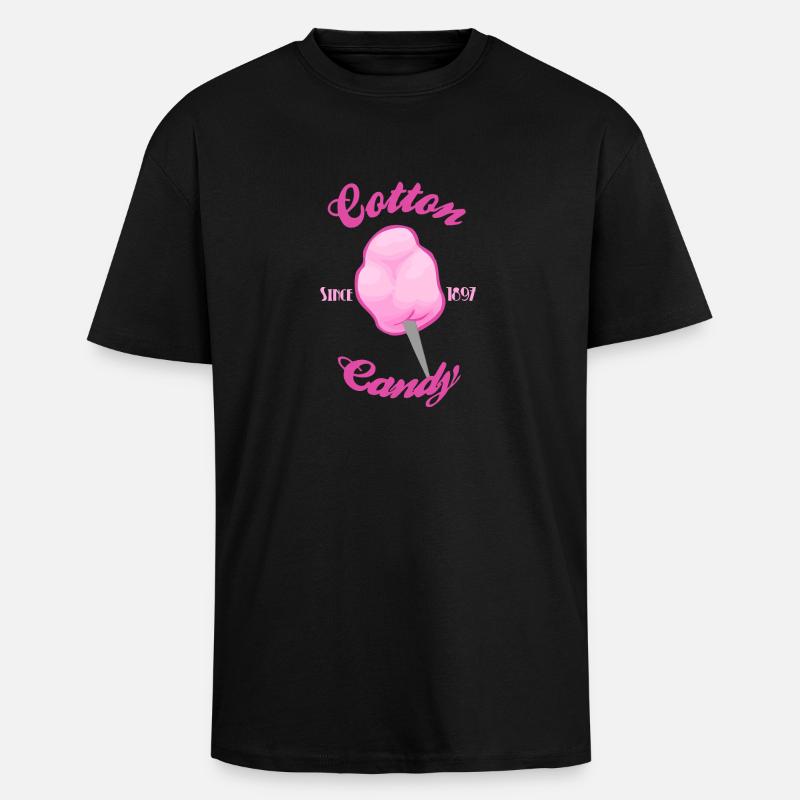 Cotton candy 2 - T-shirt unisexe oversize épais - noir