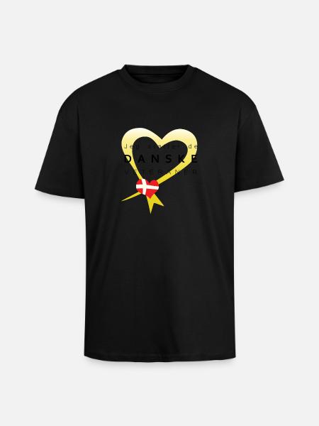 Jeg støtter veteraner - Unisex oversized heavyweight t-shirt - sort