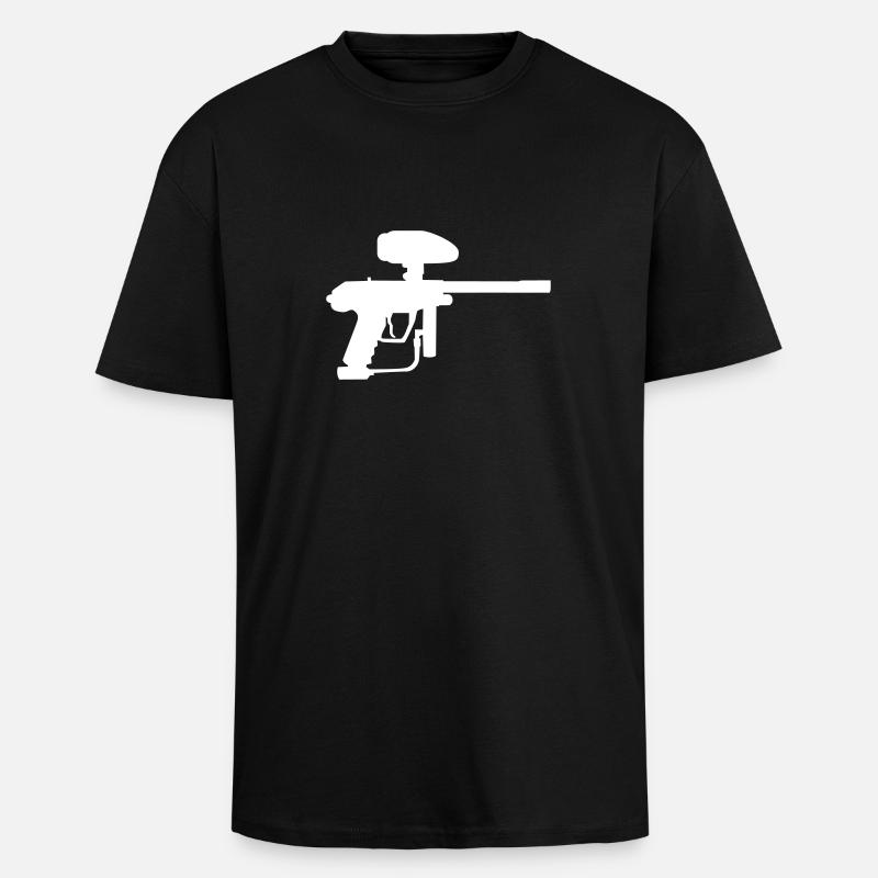 Paintball - Oversized Heavyweight Unisex T-Shirt - Schwarz