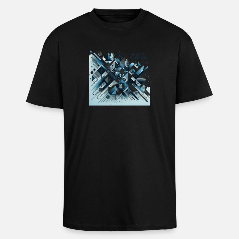 Joyeuses Fêtes de fin d’année - T-shirt unisexe oversize épais - noir