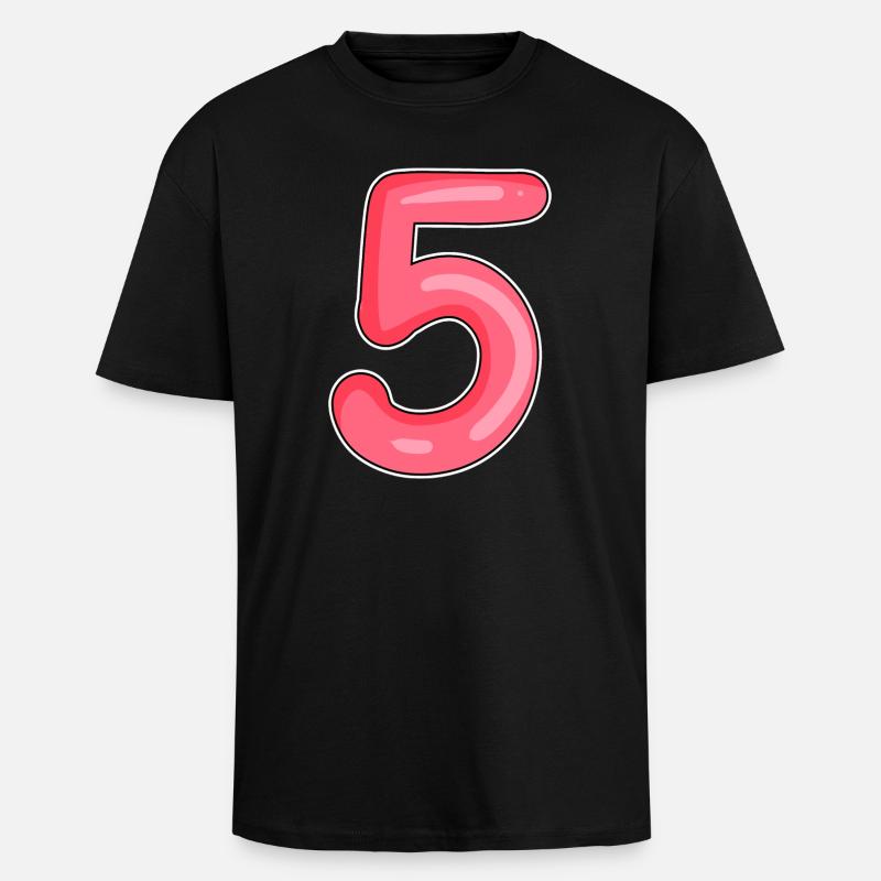 5 - Unisex Oversized Heavyweight T-shirt - black