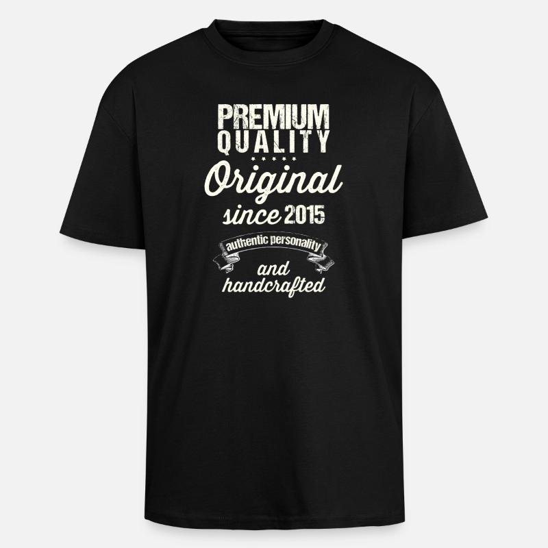 Annuaire 2015 - T-shirt unisexe oversize épais - noir
