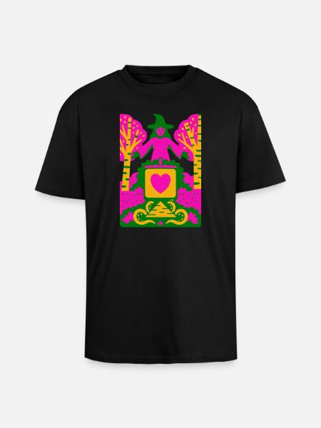 Wicca Cult - Oversized Heavyweight Unisex T-Shirt - Schwarz