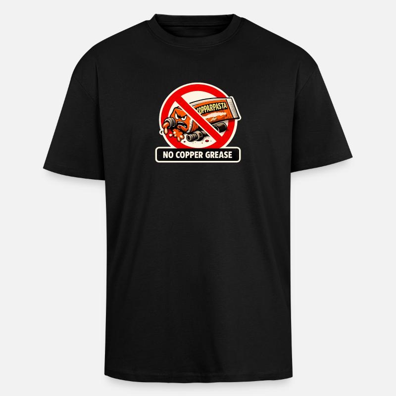 Keine Kupferpaste - Oversized Heavyweight Unisex T-Shirt - Schwarz