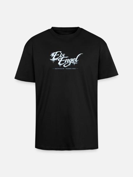 Eisengel: Kalter Blick, Warmes Herz - Oversized Heavyweight Unisex T-Shirt - Schwarz