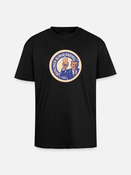 VEB Berliner Buergerbraeu - Unisex Oversized Heavyweight T-shirt - black