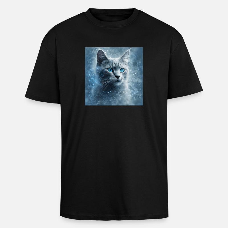 Nébuleuse du Chat - T-shirt unisexe oversize épais - noir