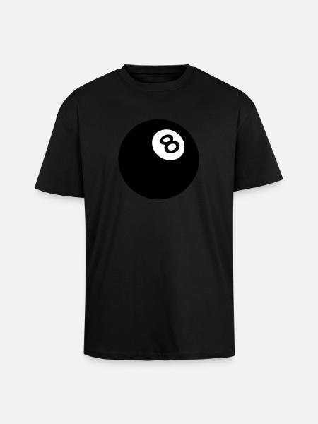 ball 8 black billiard 502 - Unisex Oversized Heavyweight T-shirt - black