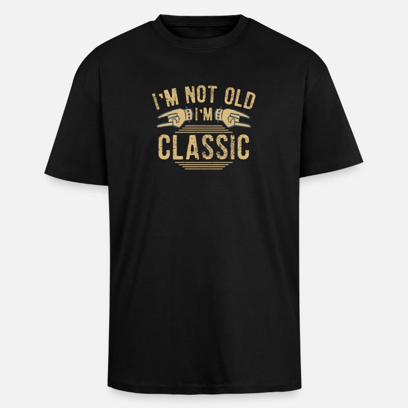 Gute Musik - Oversized Heavyweight Unisex T-Shirt - Schwarz