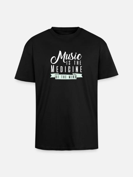 Gute Musik - Unisex Oversized Heavyweight T-shirt - black