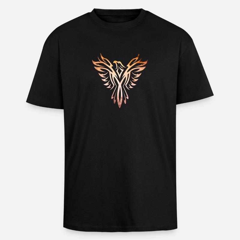 Eagle Phoenix - Unisex Oversized Heavyweight T-shirt - black